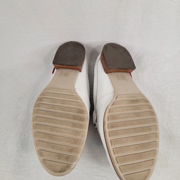 Marc Joseph New York Park Ave Mule White Leather Loafer Slide Silver Bit Size 6 - Picture 13 of 14